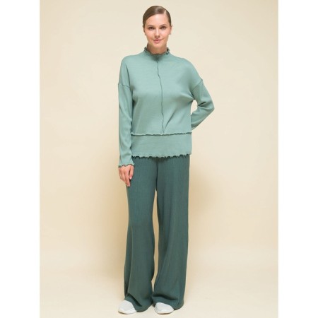 Female jumper, size XS, green color-6