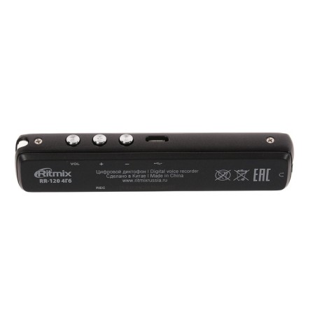 RITMIX RR-120 4GB, MP3/WAV, display, metal case, black-2