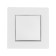 Tot Matte Glass switch, 10 a, 1 cl., Hidden, glass, silver