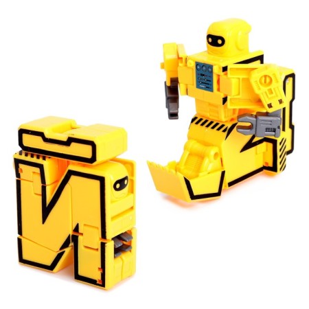Set of robots "alphabet", transformed, 7 pieces, gather in 1 robot-7