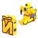 Set of robots "alphabet", transformed, 7 pieces, gather in 1 robot