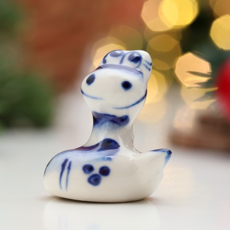 Souvenir "Snake of Pups", Gzhel, 3.5 cm-2