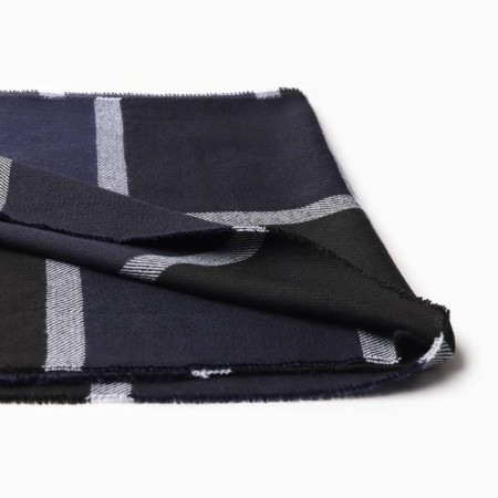 Male scarf, blue color/cage, size 31x170-1