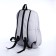 School backpack from textiles on lightning, 3 pockets, color gray color
