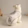 Decor "White Bear in a cape with silver patterns" 22x16x24 cm