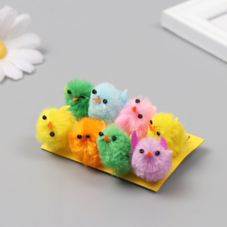 Tsyp souvenir (set 8 pcs) "Chickens with wings" h = 3 cm mix-3