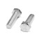 Bolt "Tundra Krep", with a hexagonal head, galvanized, Din933, M12x40 mm, 4 pcs