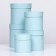 A set of hats 5 in 1 "Mint", 20 × 20 × 20-13.5 × 13.5 × 13.5 cm