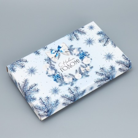 Folding box "New Year's Wreath", 25.5 x 15 x 4 cm, New Year-1