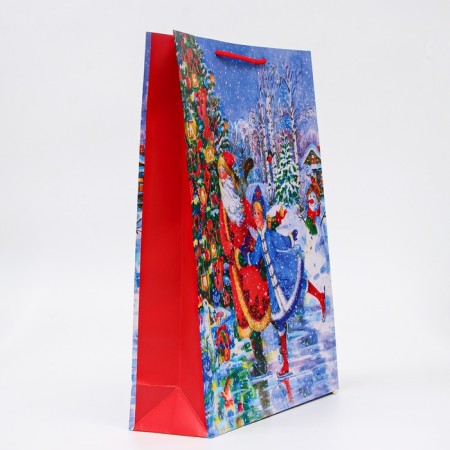 New Year. Gift package "with the Snow Maiden", 33 x 42.5 x 10 cm.-1
