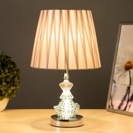 Board Lamp with an ANFIA lighting E27 40W chrome 21x21x35 cm-1