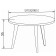 Journal table "Norwood 16", 597 × 597 × 385 mm, white color / chocolate nut