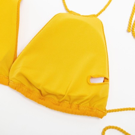 Separate Minaku swimsuit with ties, mustard color, size 48-9