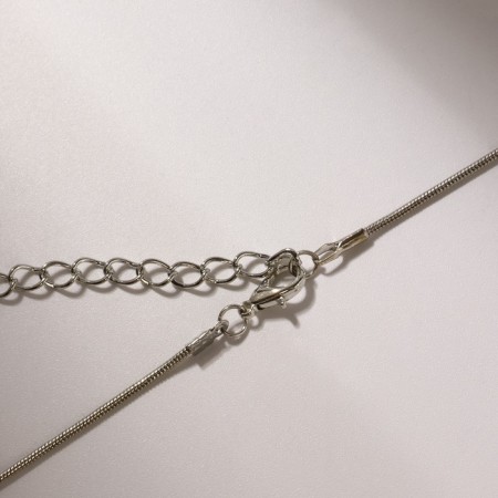 Piece "Strazinka" circle circle, white color in silver, 40 cm-2