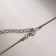 Piece "Strazinka" circle circle, white color in silver, 40 cm