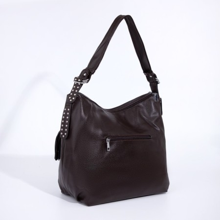 Love bag with lightning, brown color-1