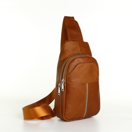Lightning bag bag, Fidelio Largo, genuine leather, brown color