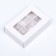 Box for sweets 6 pieces, 8.7 x 5.8 x 2.5 thin separators, white