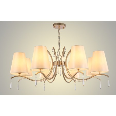 Crystal Lux, Renata 3591/308, E14, 8x60 W, 40x95x95 cm, Golden color-3