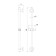 Shower stand Milardo niagara nia6500m17, 76x104x654 mm, stainless steel, chrome