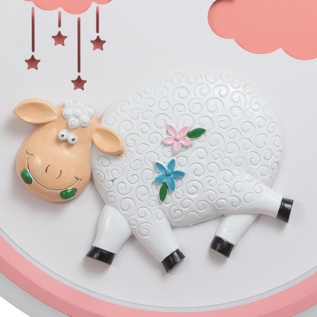 Lamp "Sheep" LED 48W 3000-6000K pink 50x50x6 cm Bayerlux-7