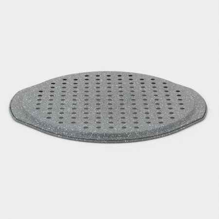 Form for pizza perforated Dolyana “Elin marble. Pizza ", 36 × 33 cm, with handles, anti -stick coating, gray color-2