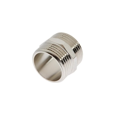 Nipple "CTM", 1 ", external thread, nickelly brass