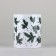 New Year. Ceramic "branches" mug, 320 ml, white color