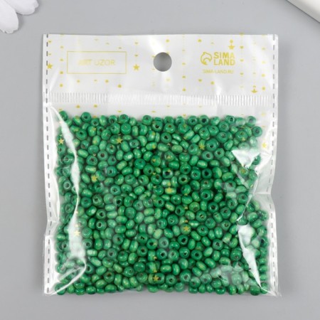 Beads for creativity tree "Green" d = 0.4 cm set 20 g-2