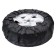 Airline wheels, size R 13-17 inches, without handles, spanbond, black, set 4 pcs
