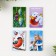 New Year. Magnetic bookmarks “Happy New Year”, 4 pcs mini