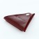 Monetnik on the button, Textura, burgundy color