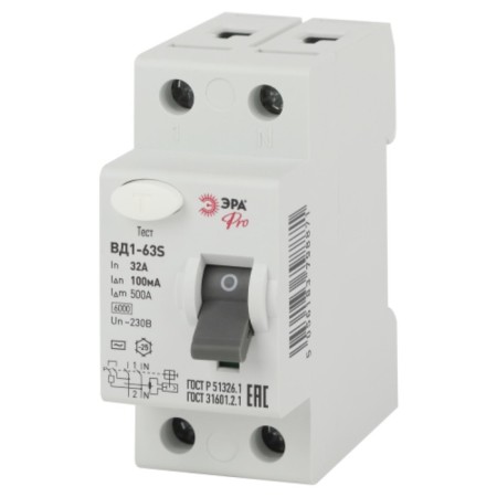 Protective shutdown device ERA PRO NO-902-153 VD1-63S 2P 32A 100a
