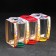 Set of glasses "MIX", glass, 230 ml, 6 pcs