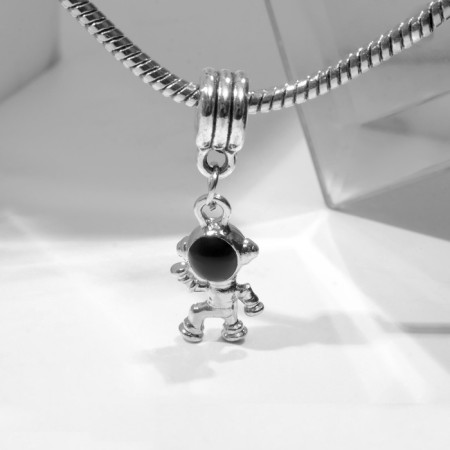 Suspension "Cosmonaut", black color in black silver-1