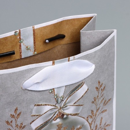 Craft vertical “Gold” package, S 12 x 15 x 5.5 cm, New Year-4