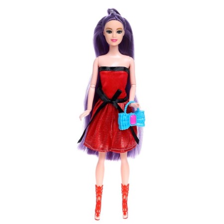 Carbonnic doll "Anastasia" in a dress, with accessories, mix-5
