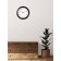Wall clock, series: classic, smooth move, d-30.5 cm, brown