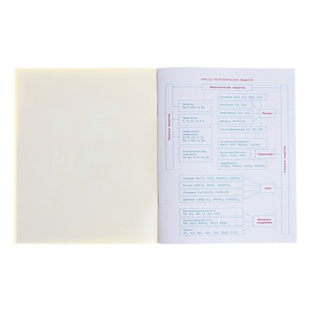Subject “Domino”, 48 sheets in a cage, “chemistry”, plastic cover, offset block-1