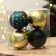 New Year's Christmas Balls “Miracles near!”, For New Year, plastic, d = 6, 4 pcs., Blue and gold color