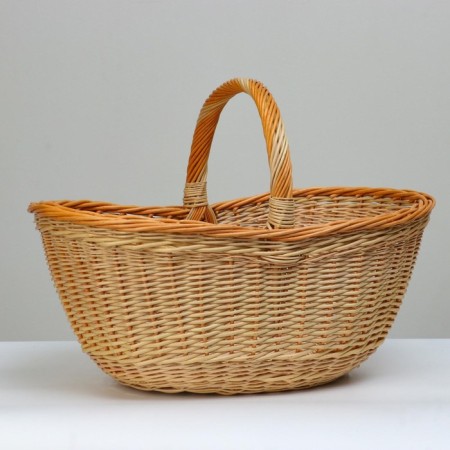 Mushroom basket, 12 l, bottom 19 × 29 cm, top 30 × 49 cm, h = 20/23/34, willow-6