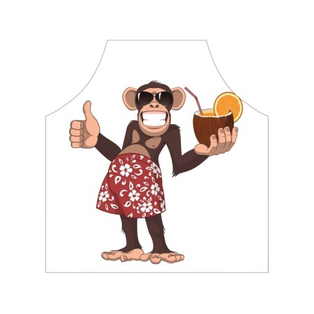 Apron of a kitchen with a photo print “The ability to relax”, adjustable, size OS-2
