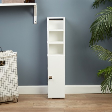 Quarter 20 bathroom cabinet with paper holder, 20 x 19 x 95 cm-3