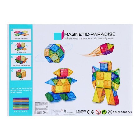 Magnetic designer "Geometric figures", 68 parts-6