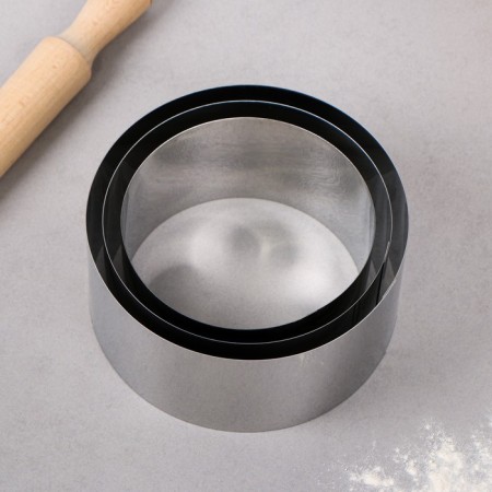 A set of baking forms and calculation "Circle", D-14, 16, 18, H-8.5 cm, 3 pcs-2