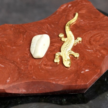 Casket "Pyathedral" 16x9x8 cm, natural stone, coil-4