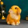 Piggy bank "Rabbit" Red, 15x15x11cm