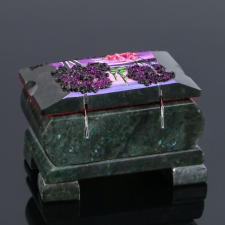 Cast "Night" 9x6.5x6 cm, stone baby, coil-3