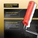 Decorative tundra roller, rubber, "kracla", handle d = 6 mm, 180 mm