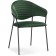 Chair on the metal frame Runso metal/velor, black/green 57x56x82 cm